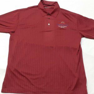 Nike Golf Short Sleeve Polo Shirt Maroon Marriot